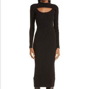 MUNTHE Abbat Cutout Ribbed Long Sleeve Body-Con Sweaterdress 36 | US 4